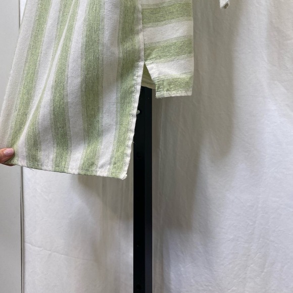 Travelling Chic Boutique green/cream stripe top - Picture 5 of 7